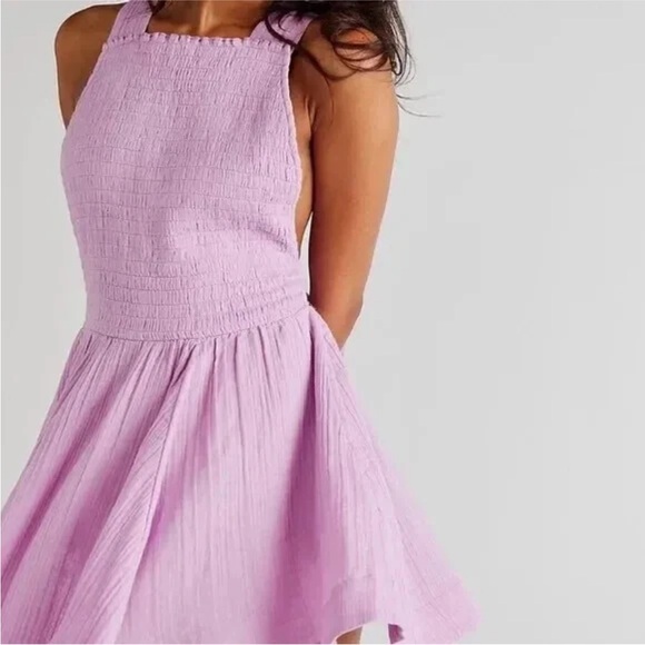 Free People Lavender Backless Dress - Picture 2 of 5